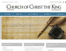 Tablet Screenshot of churchofchristtheking.org